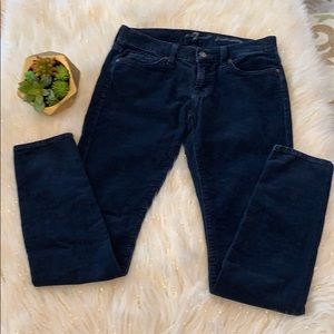 EUC 7 FOR ALL MANKIND Gwenevere Skinny Navy Cords